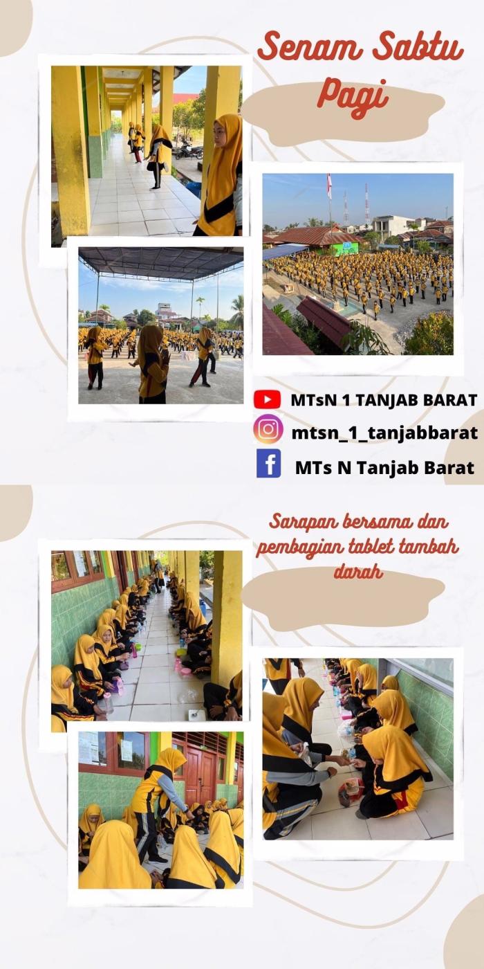 Senam Sabtu Pagi di MTsN 1 Tanjung Jabung Barat