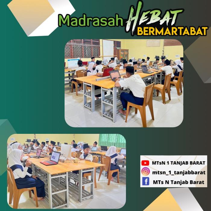 Pelaksanaan ANBK Tahun 2023 di MTsN 1 Tanjab Barat