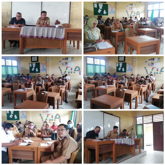 Rapat penyediaan SARPRAS Covid MTsN 1 Tanjung Jabung Barat