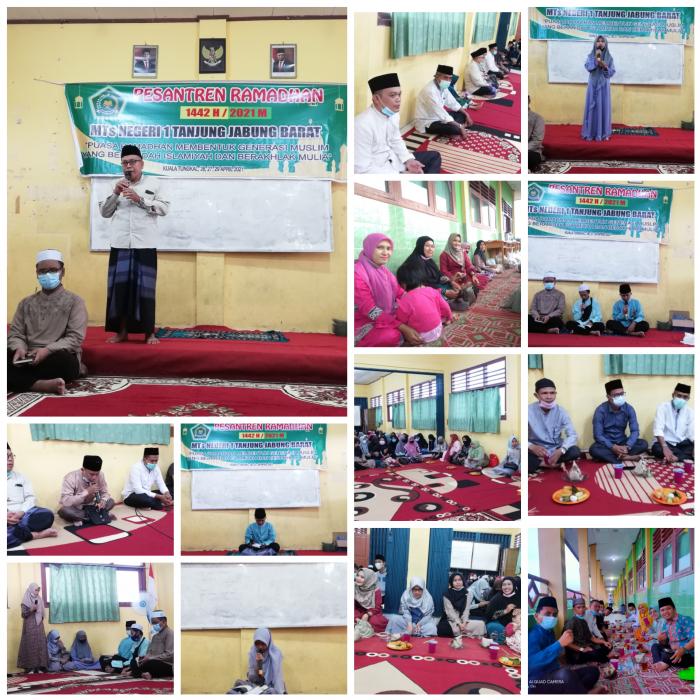 Pesantren Ramadhan Hari Kedua Di MTsN TANJUNG JABUNG BARAT 1442 H. 2021 M