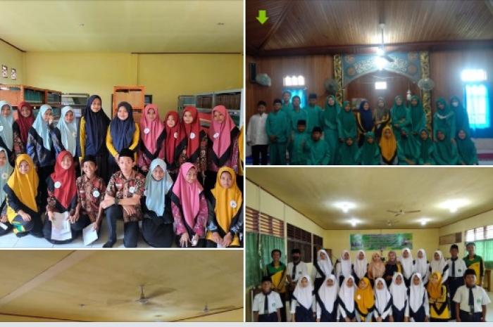 Lomba Dalam Rangka Memperingati Hari Santri Nasional 2022 oleh Mahasiswi PPL STAI AN NADWAH KUALA TUNGKAL di MTs N Tanjab Barat 