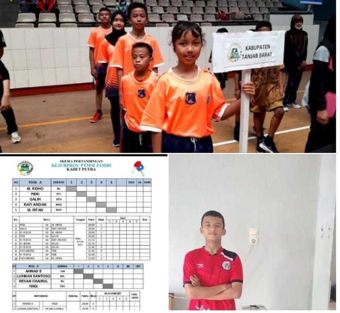 Tampil Pada Kejurprov tenis meja tahun 2022