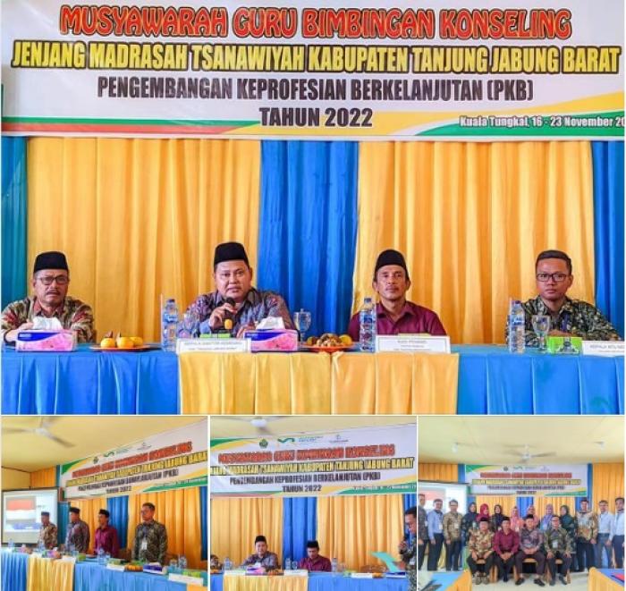 Pembukaan Musyawarah Guru Bimbingan Konseling (MGBK) jenjang MTs Kabupaten Tanjung Jabung Barat