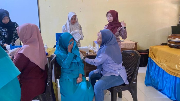 Puskesmas Kuala Tungkal Vaksinasi HPV Siswi MTsN 1 Tanjab Barat